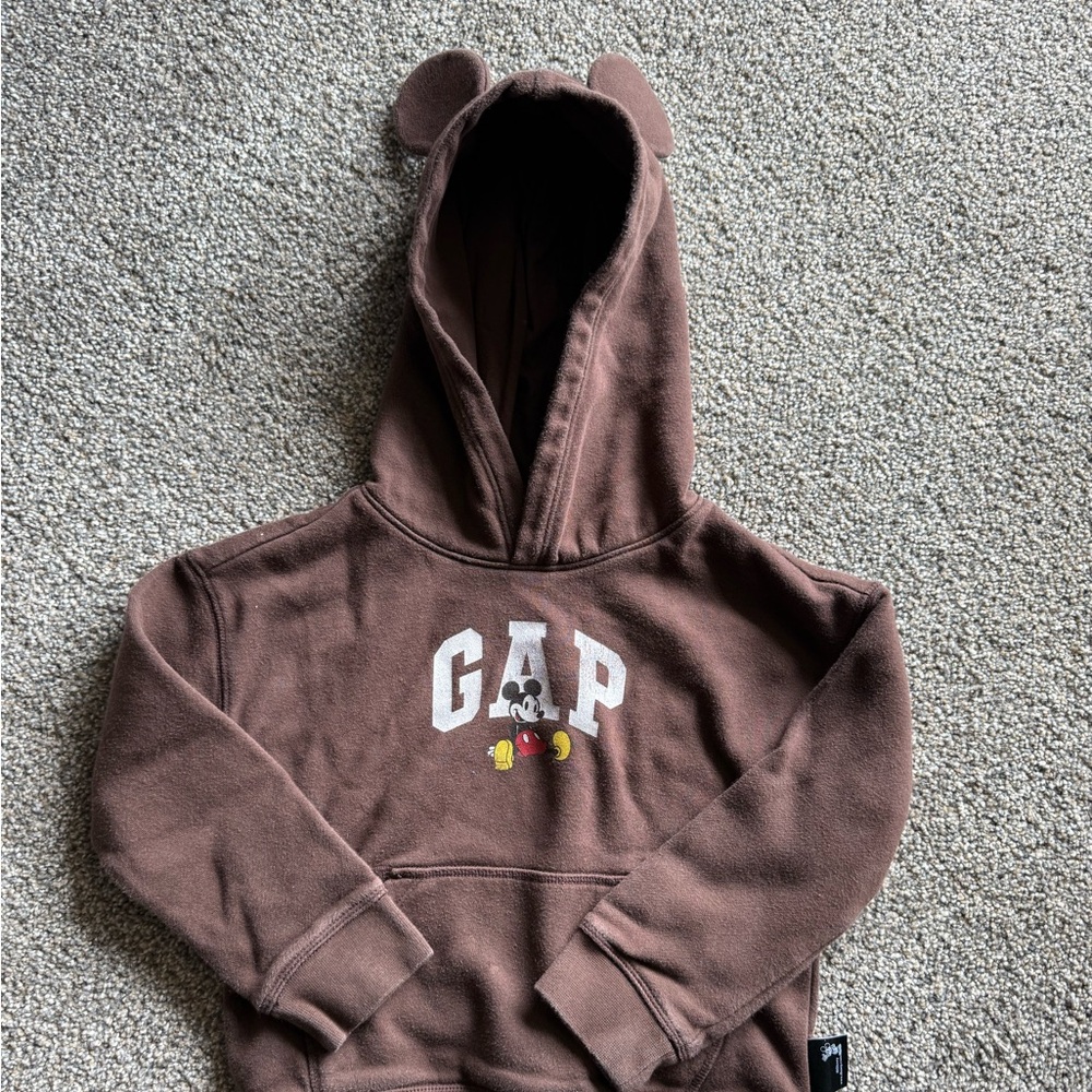 GAP Brown Mickey Mouse Hoodie